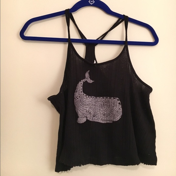 Whale Crop Tank - Picture 1 of 3