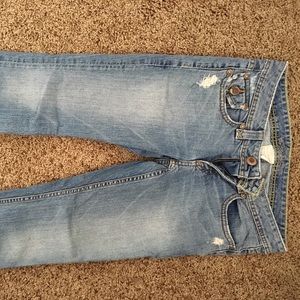Banana republic denim capris.