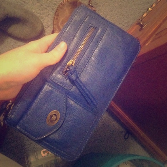 🎁Multi-pocket blue clutch - Picture 1 of 2