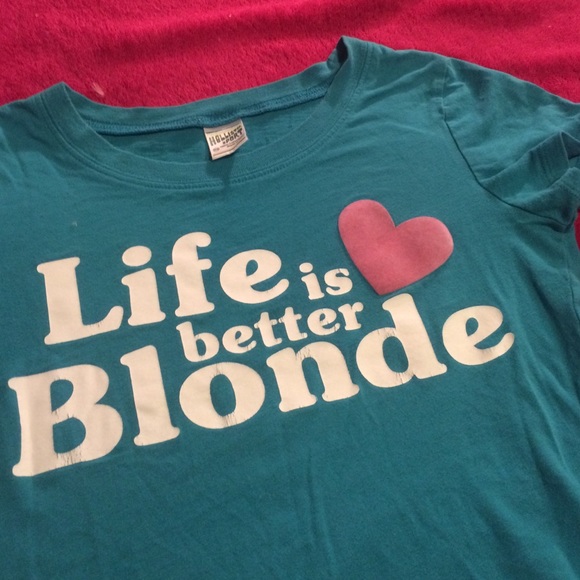 Blue Blonde Top (life is better blonde)