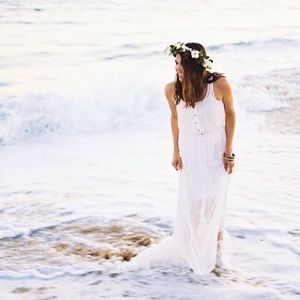 Forever 21 Sheer Maxi Dress and Slip