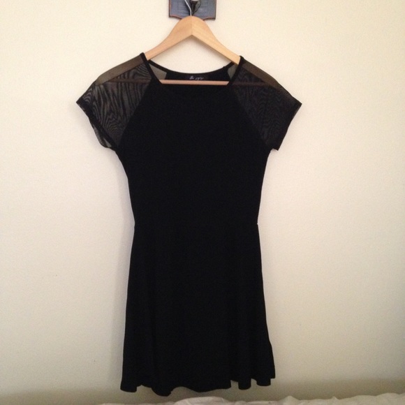 Black skater dress