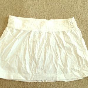 Abercrombie & Fitch white tennis skirt