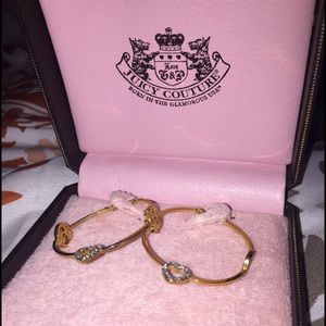 Juicy Couture hoop earrings 💗