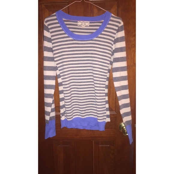 Grey/Cream/Blue Sweater