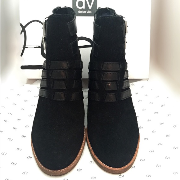 DV Dolce Vita Flotilla Black Suede Bootie - Anthro - Picture 2 of 4
