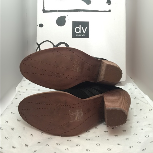 DV Dolce Vita Flotilla Black Suede Bootie - Anthro - Picture 4 of 4