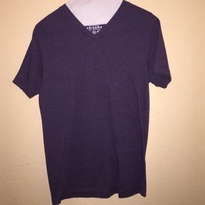 Purple Mens V Neck Shirt