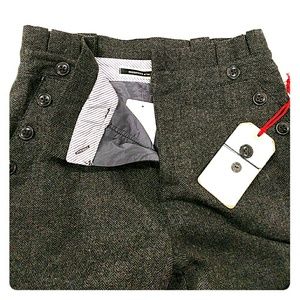 Grey, wool, wide leg trousers (NWT) - size 8