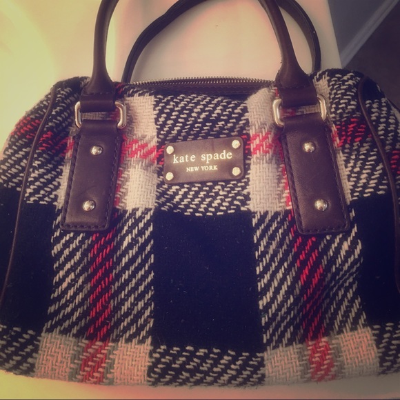 Kate Spade plaid purse