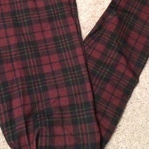 Plaid jeggings!