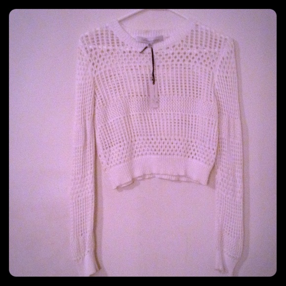 Lovers + Friends (XS) White Lyla Sweater NWT - Picture 1 of 3