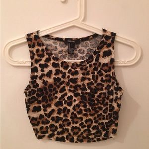 Forever 21 Cheetah crop top