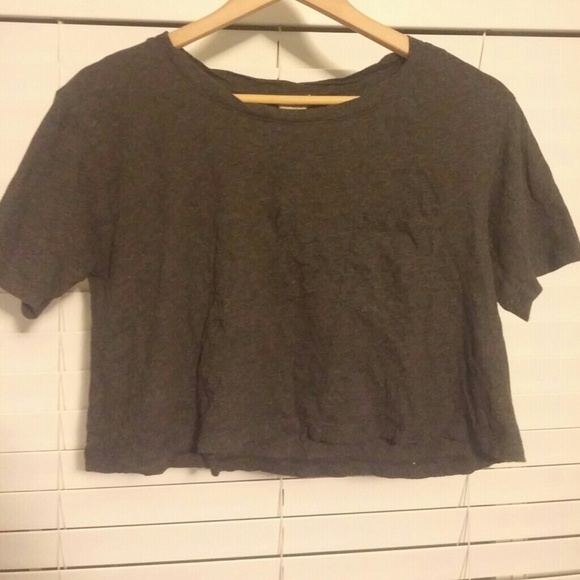 💅🏻🌙🎀Gray Flow Crop Top 🎀🌙💅🏻