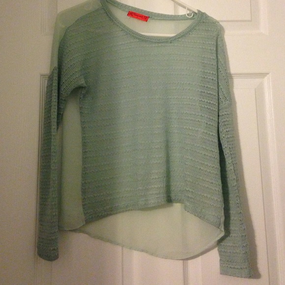 Mint green blouse