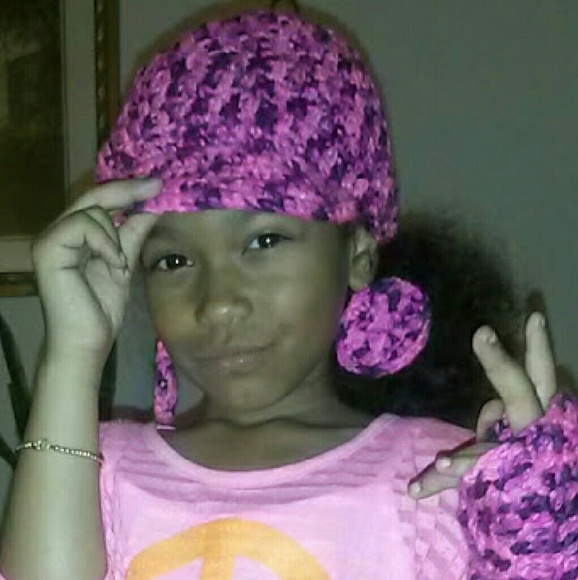 Bib baseball crochet hat set