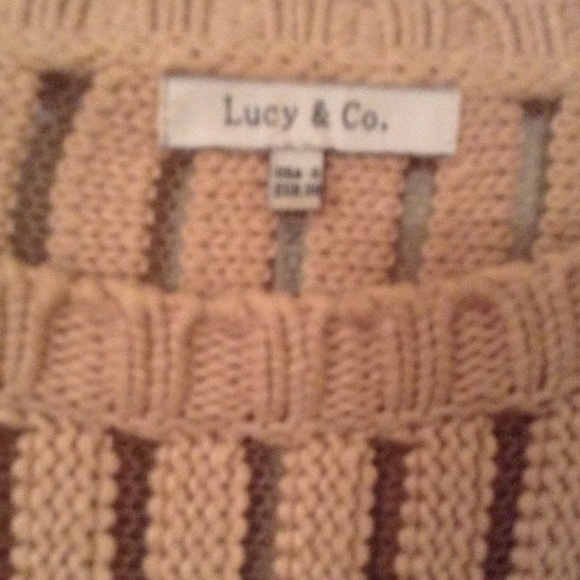 Lucy & Co. (SM) Pink Sweater , worn once w tags - Picture 2 of 4