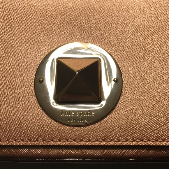 3/19 HP πππ Kate Spade Keira Rosegold Clutch - Picture 3 of 4