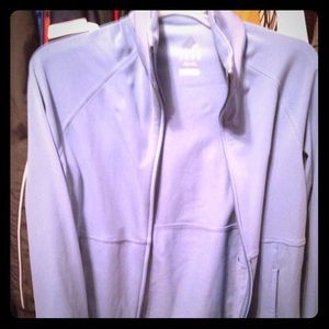 Light blue Adidas athletic jacket