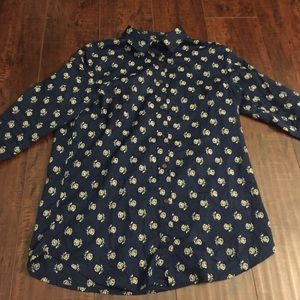 FLORAL PRINTED COLLARED SHIRT