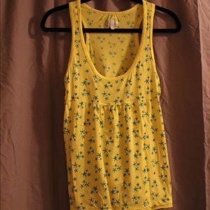 Yellow Tank Top with Aqua Starfish from Nordstrom
