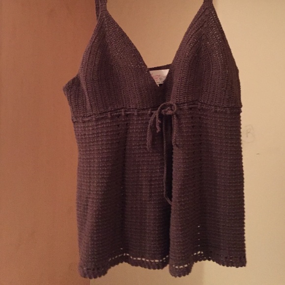 Never been worn. Brown knit tank top - Picture 1 of 4