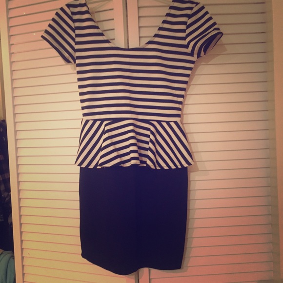 Dress, Anthropologie, peplum, Small