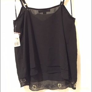 Forever 21 Tops - *swapped* Forever 21 top black sheer bead floral Forever 21 Tops - *swapped* Forever 21 top black sheer bead floral