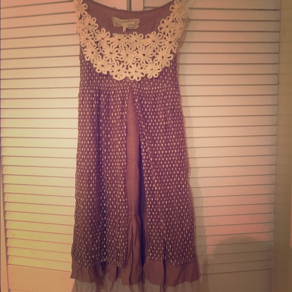 Brown rustic dress, Altar'd State, Small