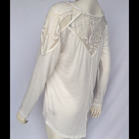 Free People high low tunic with illusion burnout - Picture 2 of 4