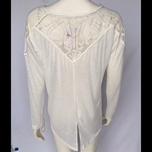 Free People high low tunic with illusion burnout - Picture 4 of 4