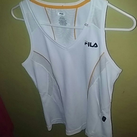 Active white tank top