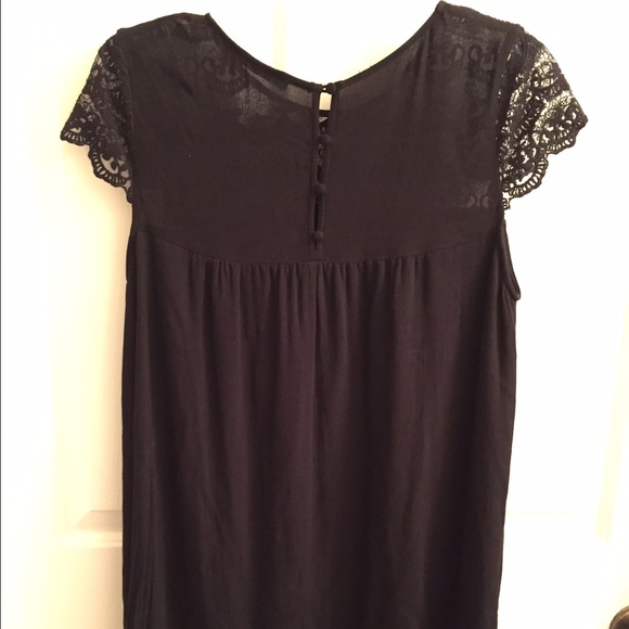 Black Lace Babydoll Dress - Picture 3 of 4