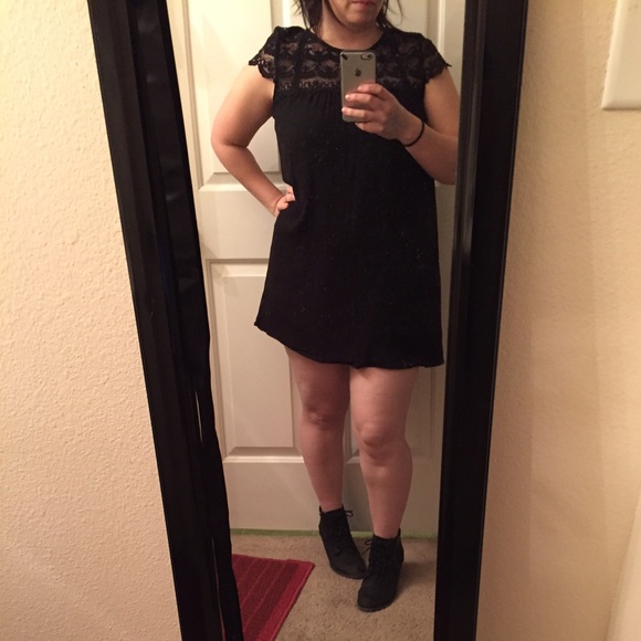 Black Lace Babydoll Dress - Picture 4 of 4