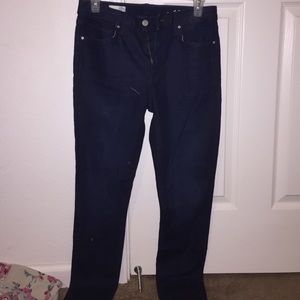Dark blue jeans