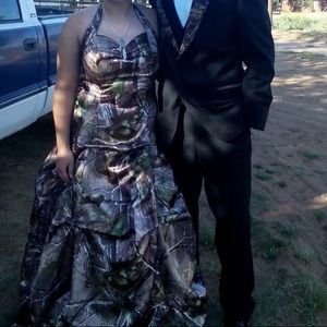 Camo prom dress