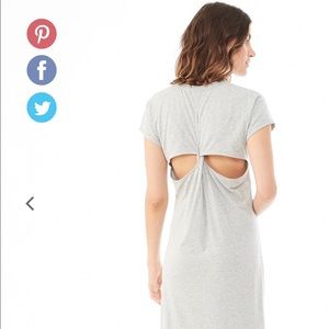 Alternative apparel cotton modal cross back maxi
