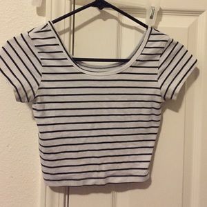 Striped crop top