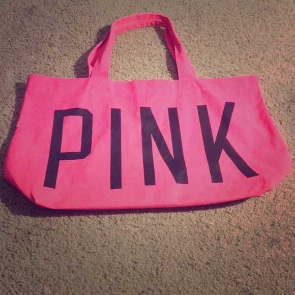 Large PINK Victoria Secret Tote