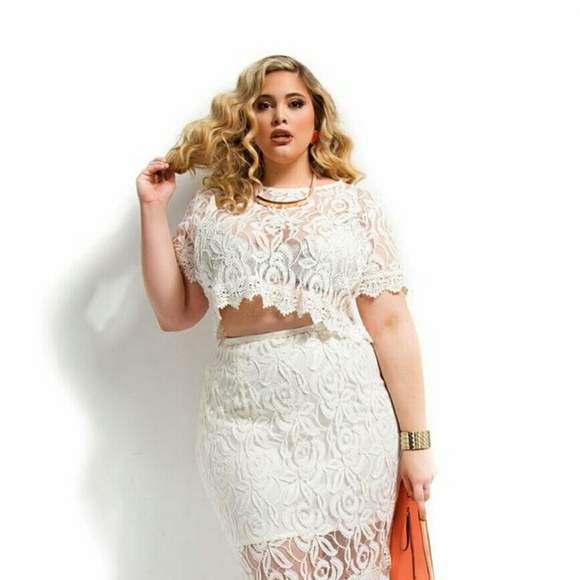 Monif C -Gissel Ivory Lace Top