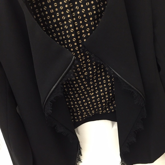 Anthropologie Dimmet Drape Topper Jacket Black - Picture 4 of 4
