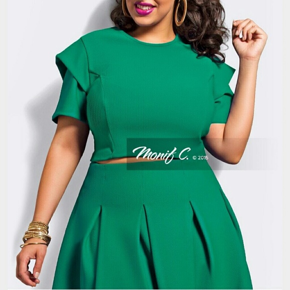 Monif C - Vida Emerald Top