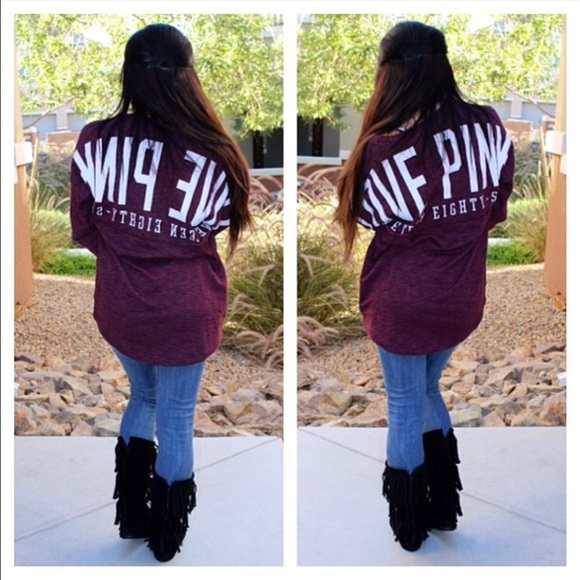 ❗️SOLD❗️EUC Maroon Varsity Crew - Picture 2 of 3