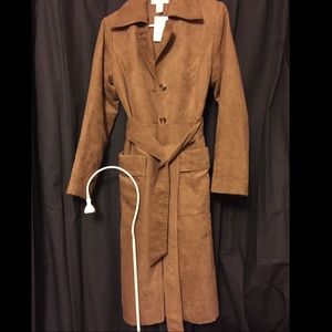 chamois leather coat/h&m