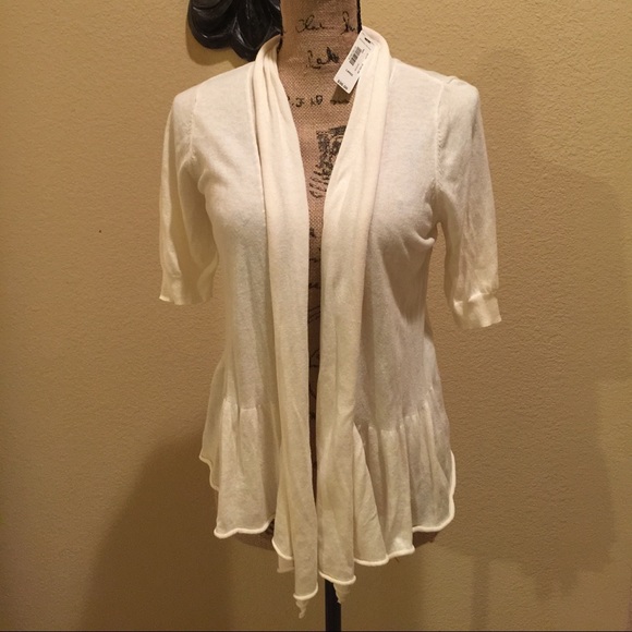 Worthington Soft Comfy Cream Cardigan