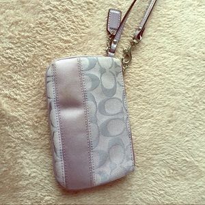 Coach violet purple wristlet