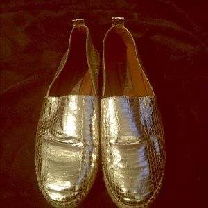 Metallic Steve Madden espadrilles