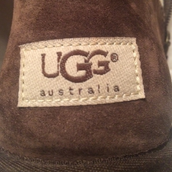UGG boots, brown sheepskin, worn twice.