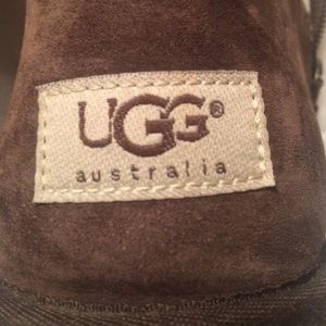 UGG boots, brown sheepskin, worn twice.