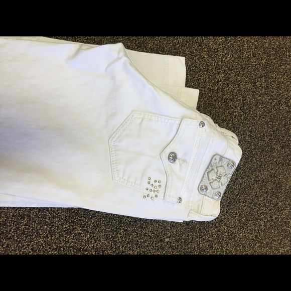 White Miss Me Jeans. Boot cut size 30.